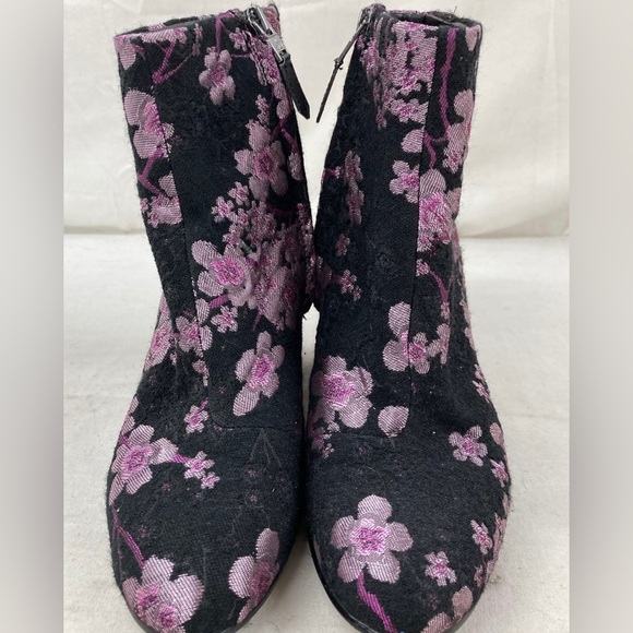 Taye Floral Brocade Ankle Boots - Picture 2 of 5